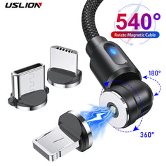USLION 540° Magnetic Fast Charging Cable