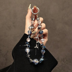 Crystal Beaded Phone Lanyard