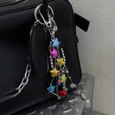 Romantic Heart & Stars Keychain