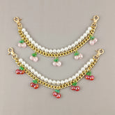 Pearl & Cherry Bag Pendant