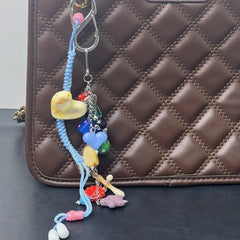 Romantic Heart & Stars Keychain