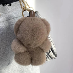 Mink Panda Fur Keychain