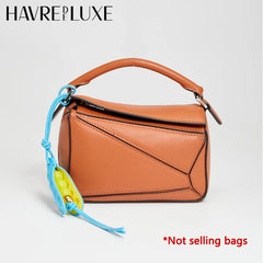 Cowhide Pea Pod Bag Charm