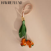 Cowhide Tulip Flower Charm