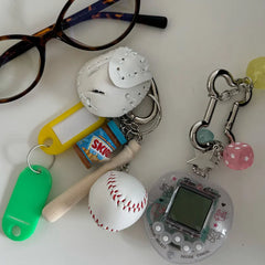 Rainbow Console Y2K Keychain