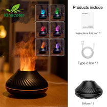 KINSCOTER Volcanic Aroma Diffuser – Essential Oil & Flame Lamp