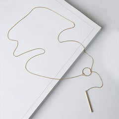 Minimalist Round Pendant Necklace
