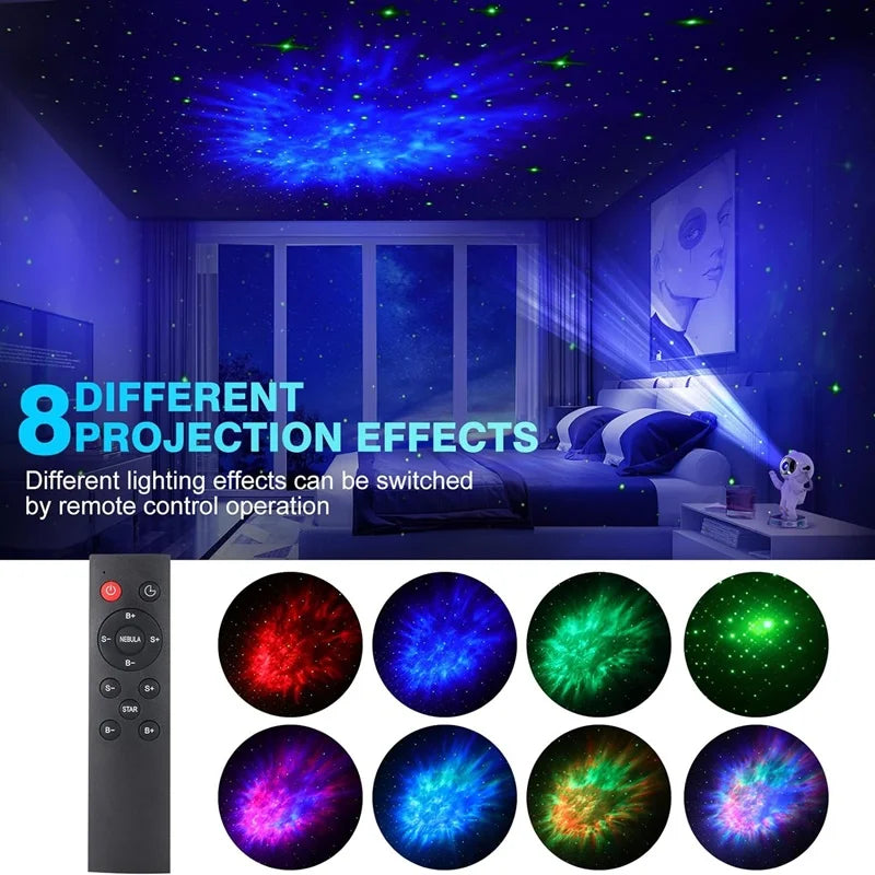 Astronaut Galaxy Projector Lamp – Starry Night Light