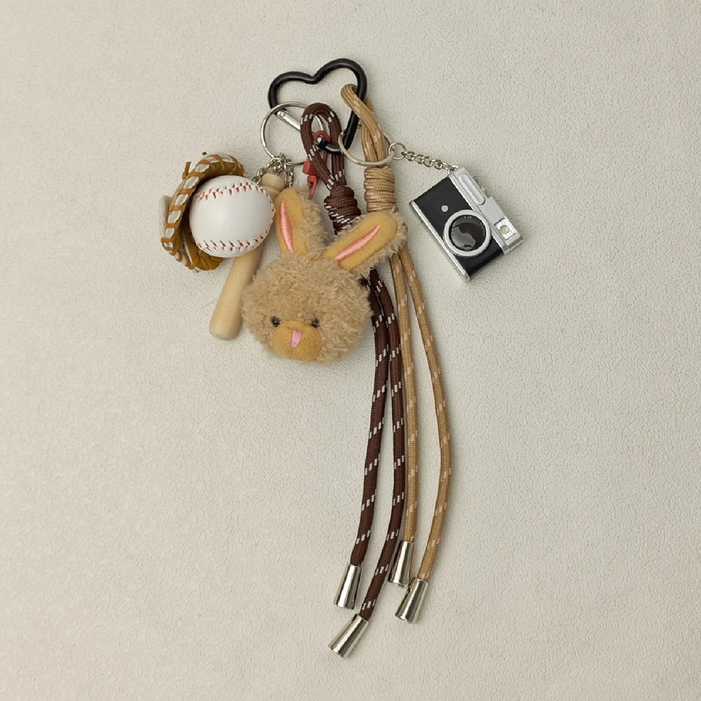 Cartoon Plush Pet Keychain