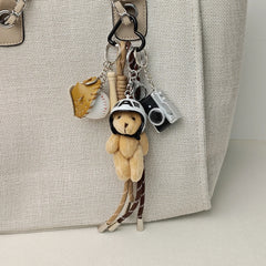 Cartoon Plush Pet Keychain