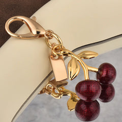 Cherry Bear & Dog Keychain