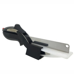 2-in-1 Kitchen Shear Knife – Stainless Steel Cutter for Meat & Veggies