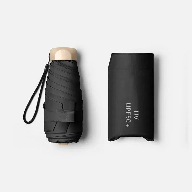 Compact UV Pocket Umbrella - Folding Sun & Rain Protection