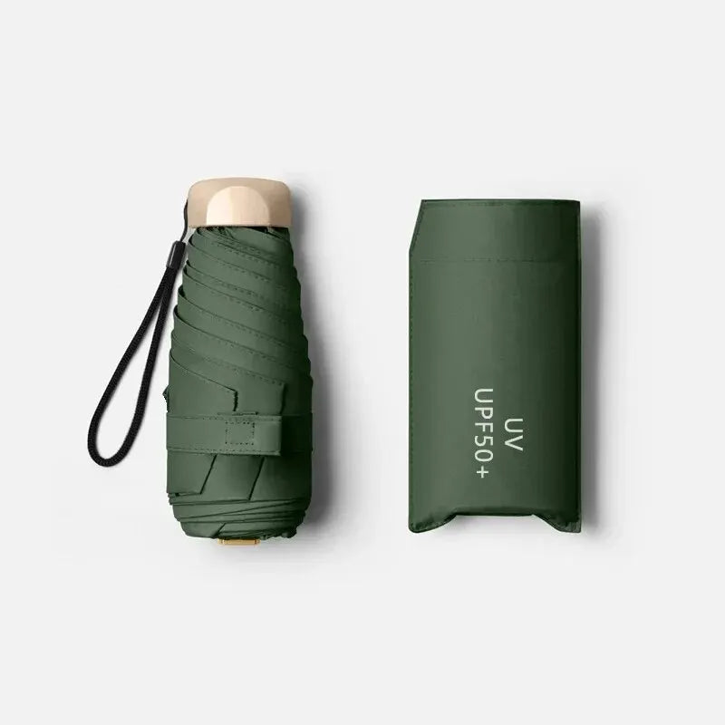 Compact UV Pocket Umbrella - Folding Sun & Rain Protection