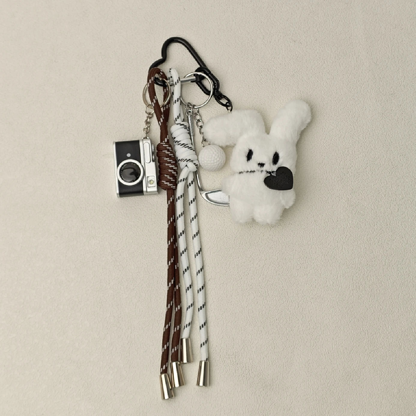 Cartoon Plush Pet Keychain