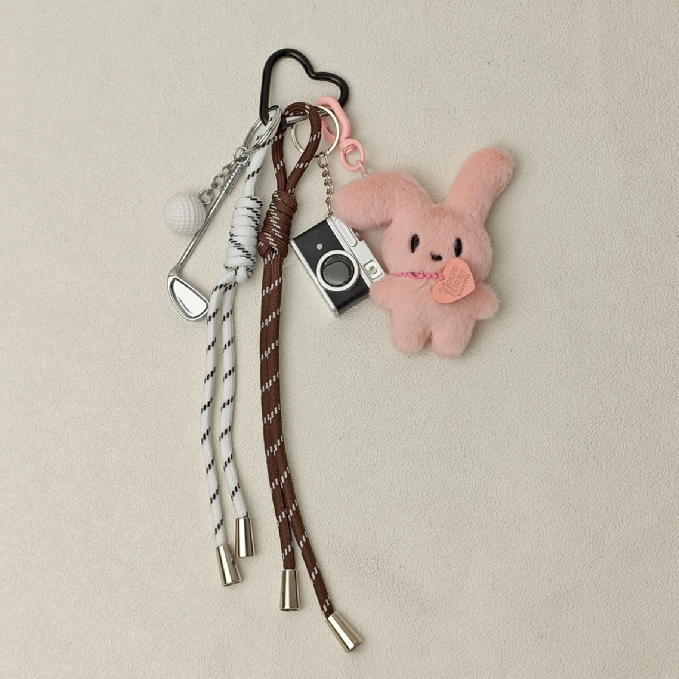 Cartoon Plush Pet Keychain