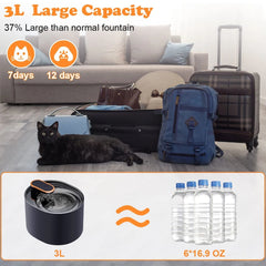 3L Motion Sensor Pet Water Fountain – Silent & Smart