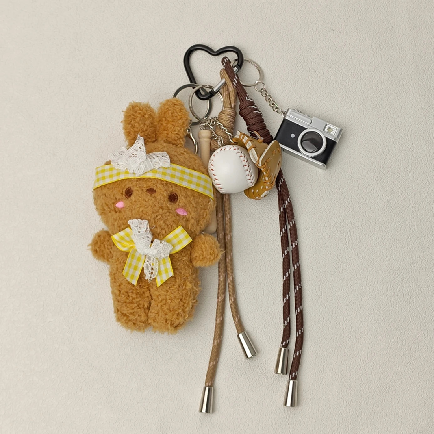 Cartoon Plush Pet Keychain