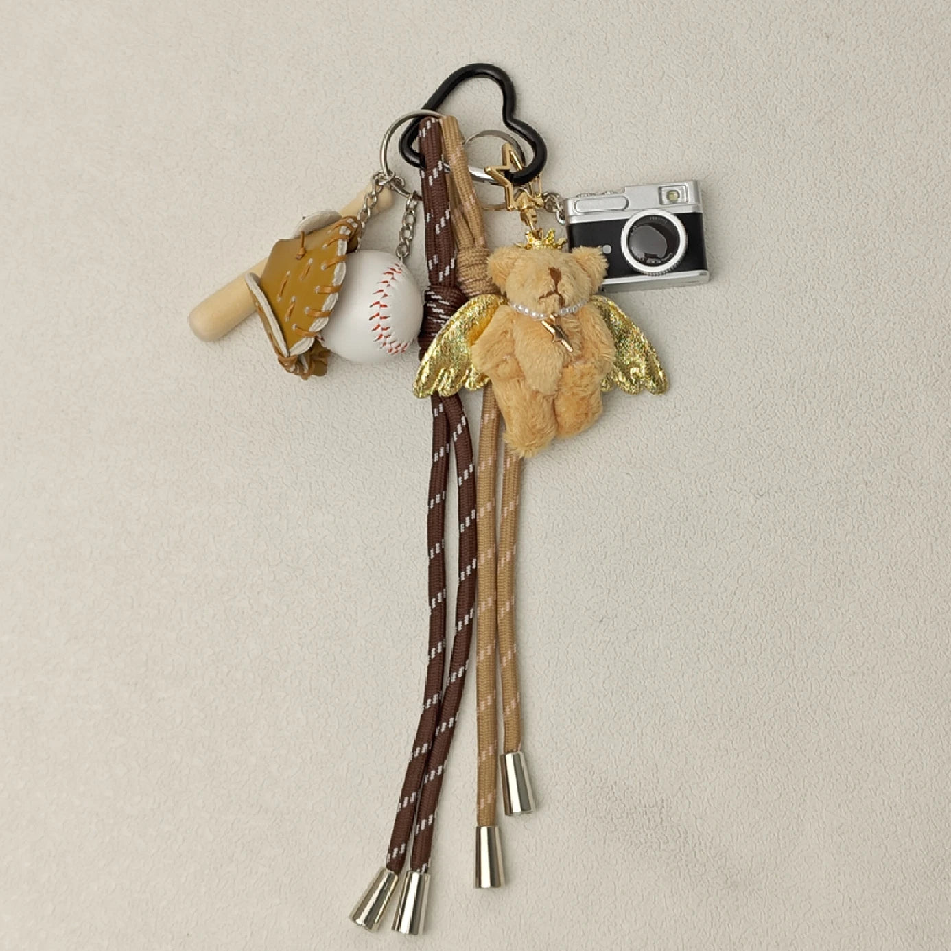 Cartoon Plush Pet Keychain