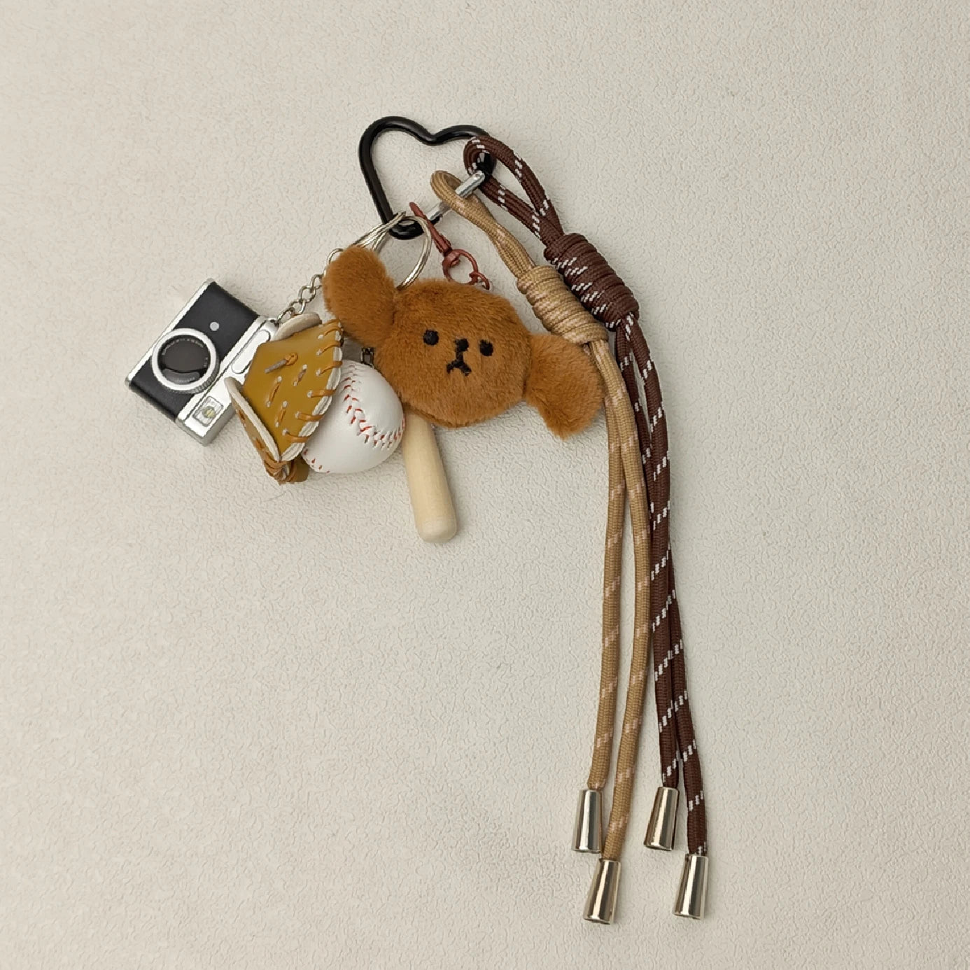 Cartoon Plush Pet Keychain