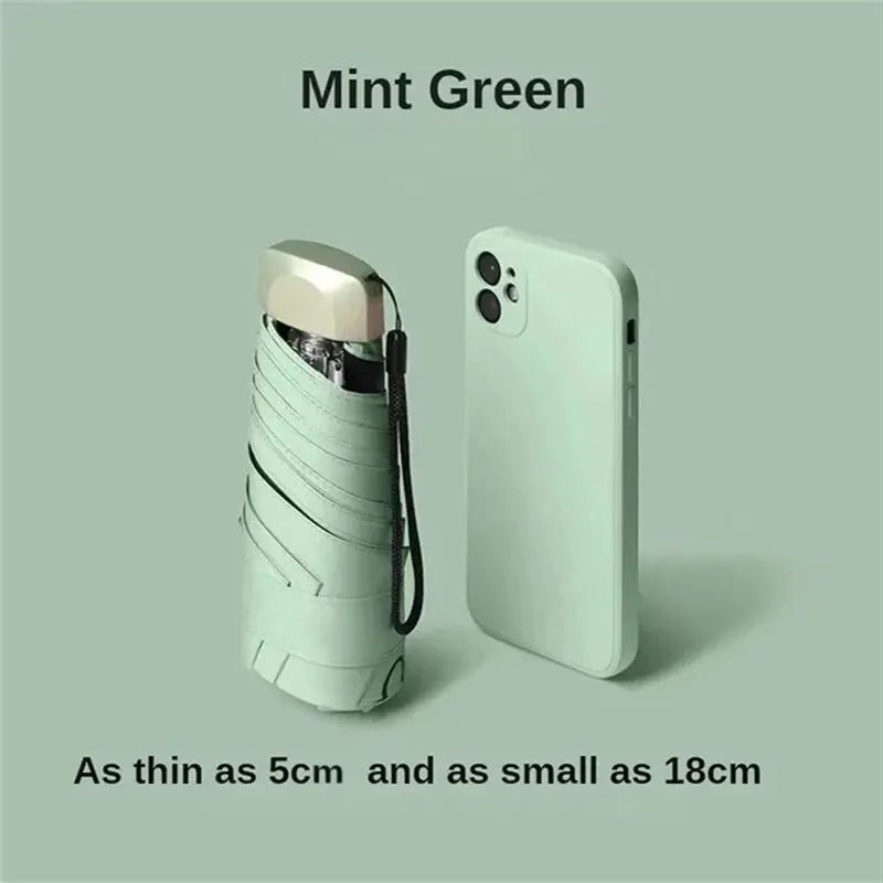 Compact UV Pocket Umbrella - Folding Sun & Rain Protection