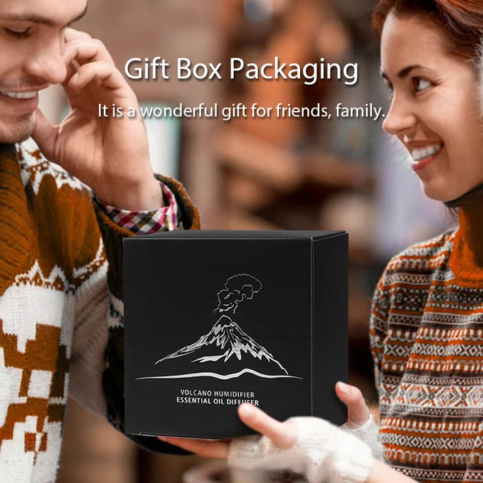 KINSCOTER Volcanic Aroma Diffuser – Essential Oil & Flame Lamp