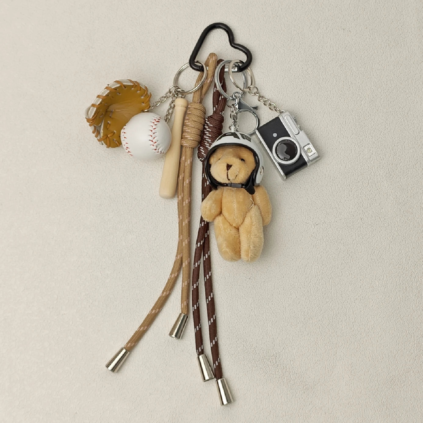 Cartoon Plush Pet Keychain