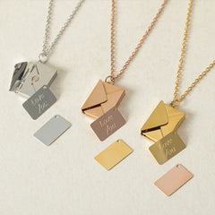Envelope Locket Necklace – Secret Message Pendant