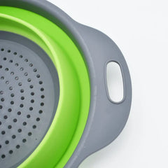 Foldable Silicone Colander – Fruit & Veggie Strainer Basket