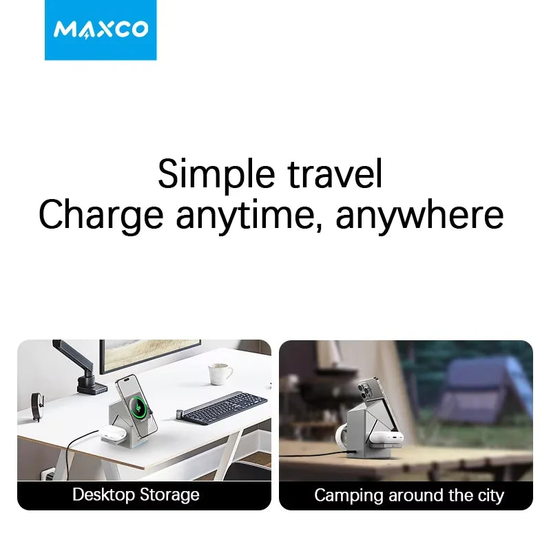 Qi2 3-in-1 Wireless Charger – Fast & Hassle-Free Charging