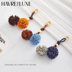 Tassel Flower Leather Charm
